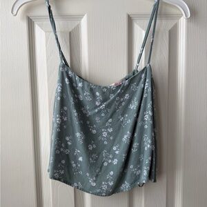 Floral Print Camisole in Sage Green
